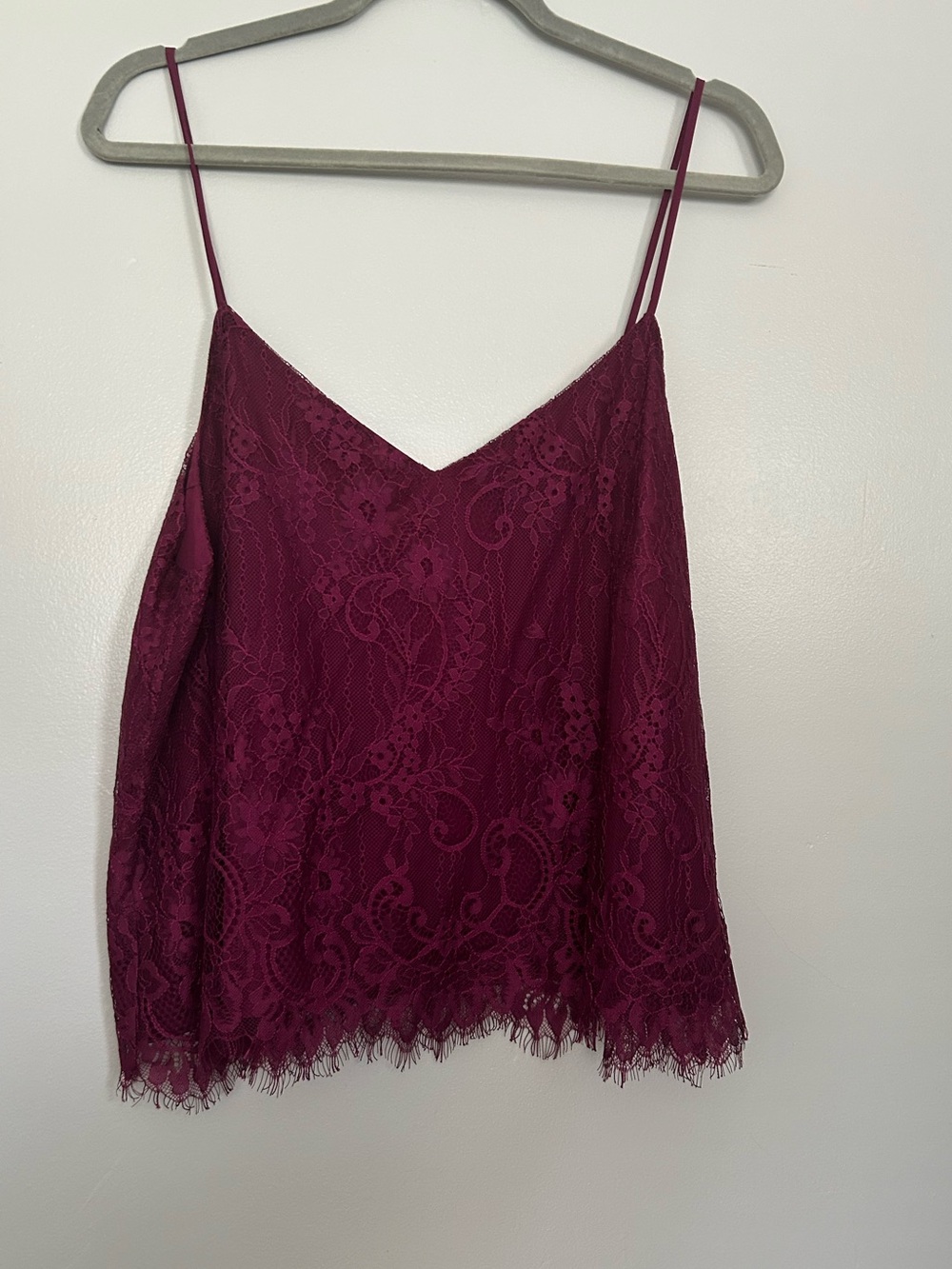 NWT WAYF Lace Magenta Camisole